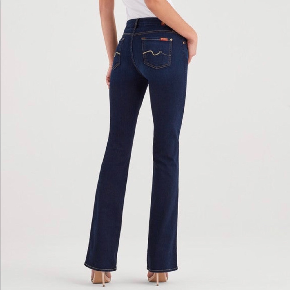 7FAMK dark wash bootcut jeans